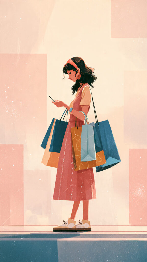 shopping on amazon and tiktok shop