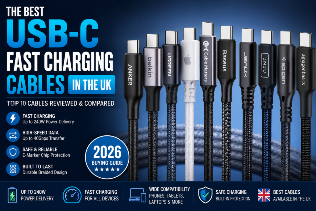 Best USB-C Fast Charging Cables in the UK in 2026