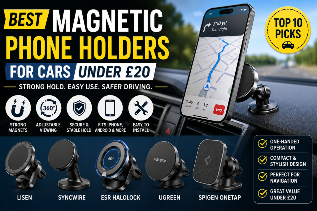 Best Magnetic Phone Holders for Cars Under £20