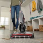 Hoover Evolve Pet Elite Cordless Upright Vacuum BH53801 10_Cleaning Path Gray_Red_ Lightweight, Bagless, Multi-Surface, Pet Hair, 35 Min Run Time