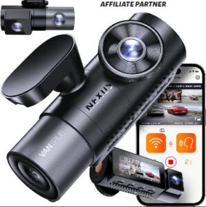 VANTRUE N5 Dash Cam 4 Channel 2_7K 5G WiFi GPS, STARVIS 2, Dashcam for Cars Front Rear Inside, 360°